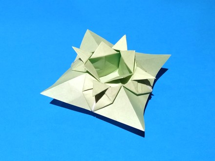 Origami Square petal vase by Terry Hall on giladorigami.com