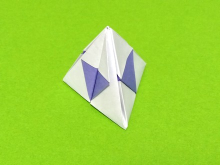 Origami Tetrahedron by John Montroll on giladorigami.com