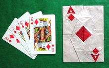 Origami Playing card - Ace of Diamonds by Mi Wu on giladorigami.com