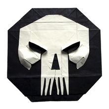 Origami Skull coin by Mi Wu on giladorigami.com