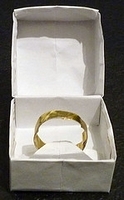 Origami Ring in box by Ted Darwin on giladorigami.com