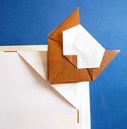 Origami Cat pagemarker by Peterpaul Forcher on giladorigami.com