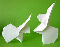Origami Rabbit by Fumiaki Kawahata on giladorigami.com