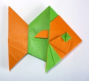 Origami Goldfish by David Llanque on giladorigami.com