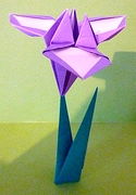 Origami Iris by Jun Maekawa on giladorigami.com