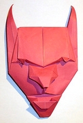 Origami Devil mask by Franco Pavarin on giladorigami.com