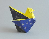Origami Chicken by Jozsef Zsebe on giladorigami.com