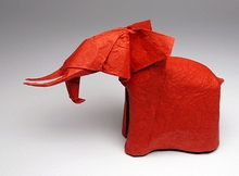 Origami Elephant by Jozsef Zsebe on giladorigami.com