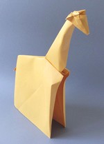 Origami Giraffe by Jozsef Zsebe on giladorigami.com