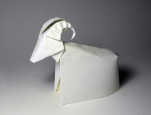Origami Goat by Jozsef Zsebe on giladorigami.com