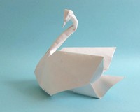 Origami Swan by Jozsef Zsebe on giladorigami.com