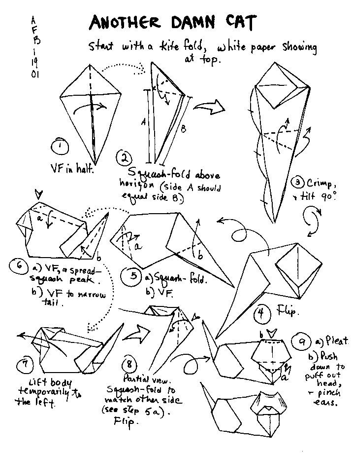 Origami Origami cat