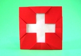 origami Flag of Switzerland diagrams