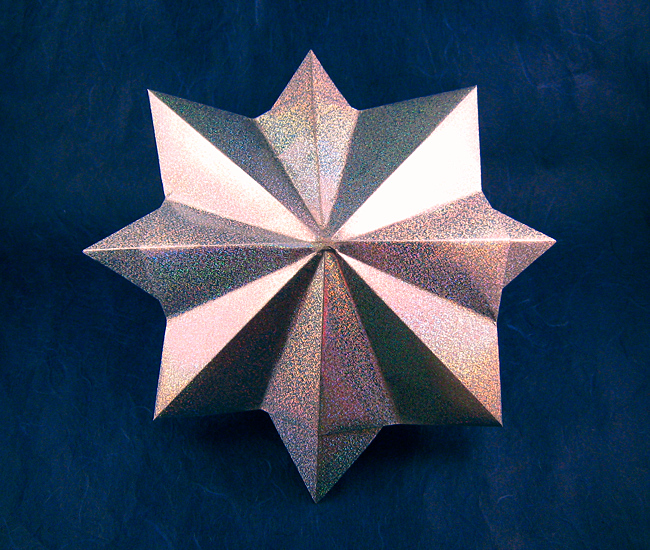 Origami Diamond by John Montroll folded by Gilad Aharoni