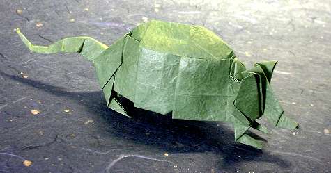 Origami Armadillo by Joseph Wu folded by Gilad Aharoni