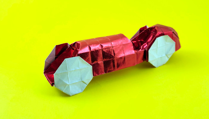 Origami Bugatti by Max Hulme folded by Gilad Aharoni