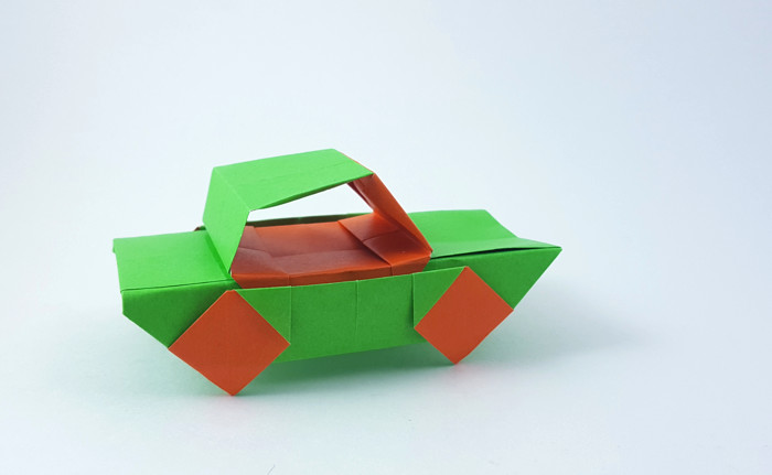 Origami Car by Marc Kirschenbaum folded by Gilad Aharoni