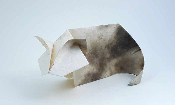 Origami Cat by Takai Hiroaki folded by Gilad Aharoni