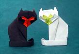 origami cat diagrams