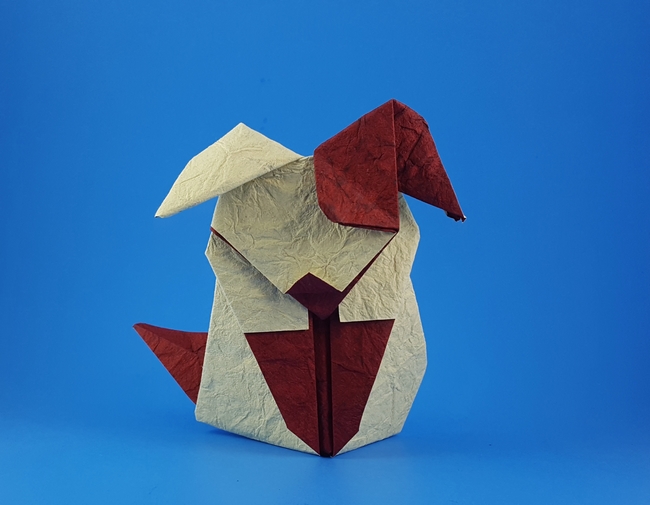 Origami Patch the dog by Roman Diaz folded by Gilad Aharoni