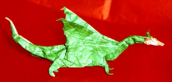 Origami Dragon by Fernando Gilgado Gomez folded by Gilad Aharoni