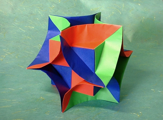 Origami Enigma cube by David Brill folded by Gilad Aharoni