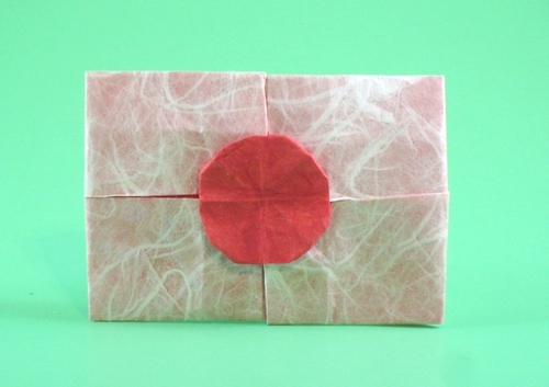 Origami Flag of Japan by Gilad Aharoni folded by Gilad Aharoni