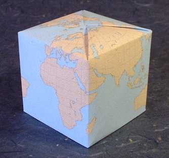Origami Fujimoto Cube by Fujimoto Shuzo folded by Gilad Aharoni