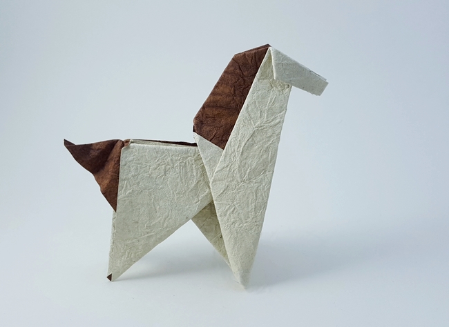 Origami Horse by Oriol Esteve. Folded by Gilad Aharoni on giladorigami.com