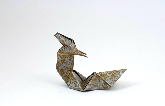 Origami Eastern dragon by Kunihiko Kasahara folded by Gilad Aharoni