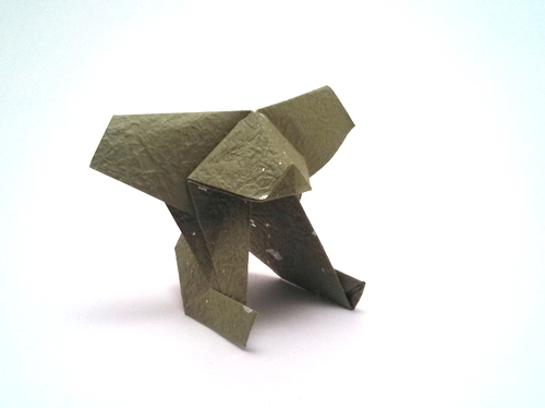 Origami Koala by Kunihiko Kasahara folded by Gilad Aharoni