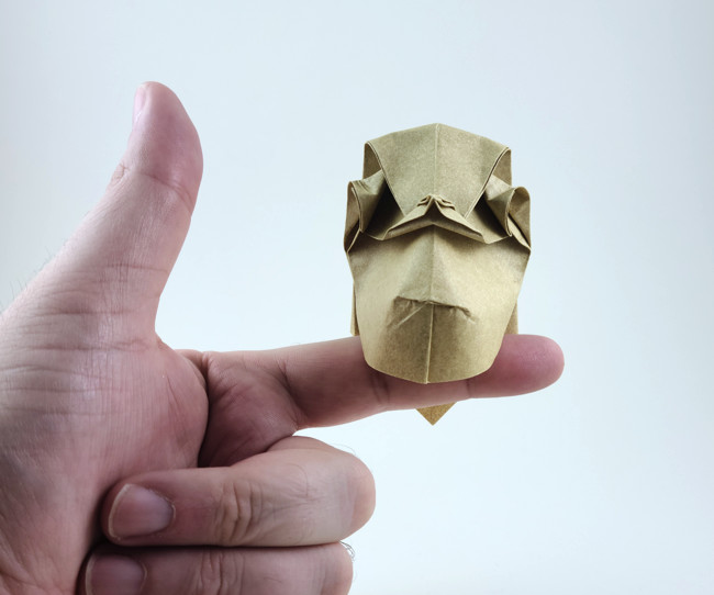 Origami LUOwl by Sebastien Limet (Sebl) folded by Gilad Aharoni