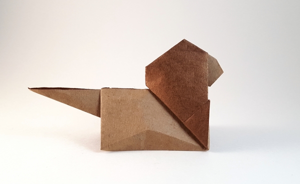 Origami Lion by Sebastien Limet (Sebl) folded by Gilad Aharoni