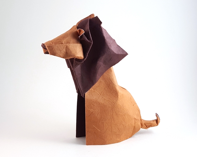 Origami Lion by Jozsef Zsebe folded by Gilad Aharoni