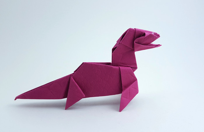 Origami Liopleurodon by Yamada Katsuhisa folded by Gilad Aharoni