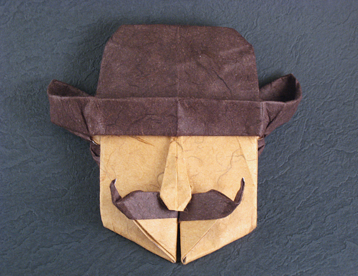 Origami Madrid man by Juan Gimeno folded by Gilad Aharoni