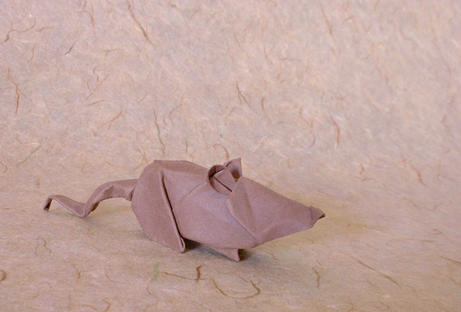 Origami Mouse by Alfredo Giunta folded by Gilad Aharoni