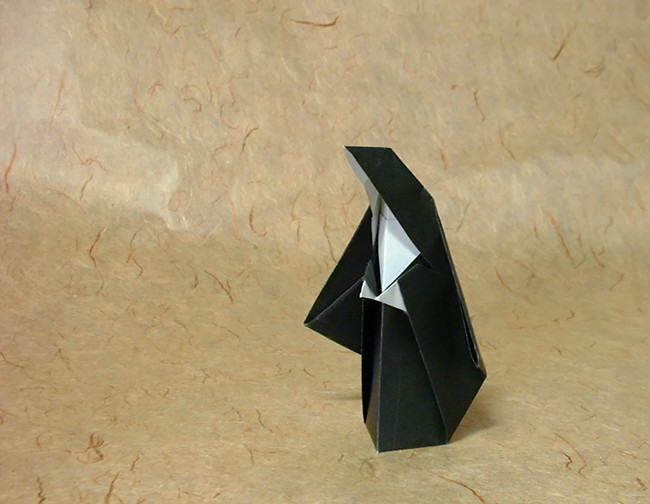 Origami Nun by Kunihiko Kasahara folded by Gilad Aharoni