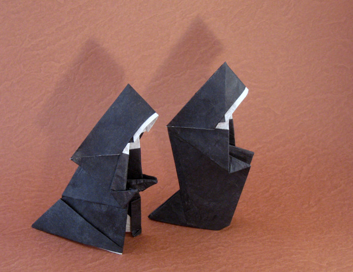 Origami Nuns by Robert Harbin folded by Gilad Aharoni