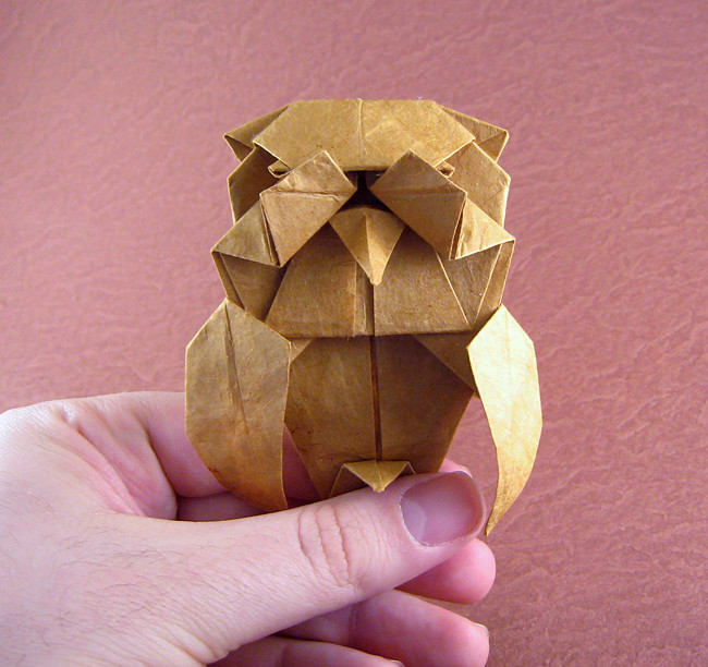 Origami Owl by John Richardson folded by Gilad Aharoni
