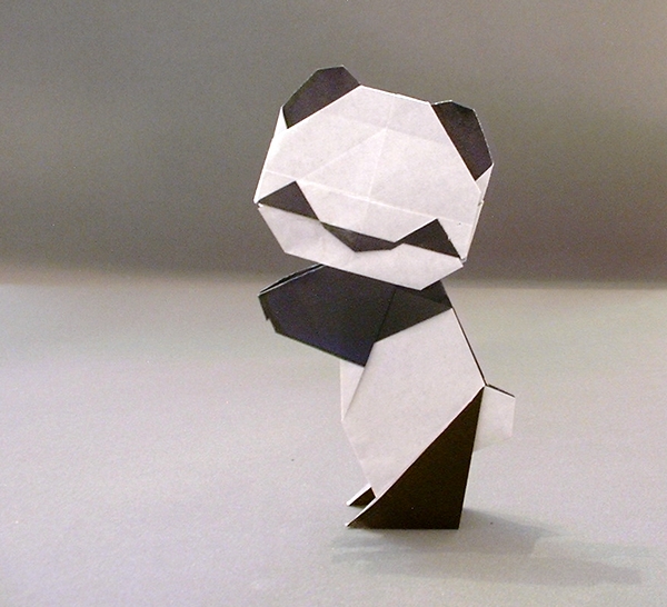 Origami Panda by Steve Biddle folded by Gilad Aharoni