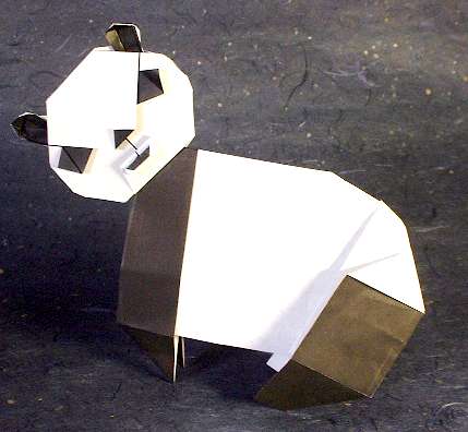 Origami Panda by Alfredo Giunta folded by Gilad Aharoni