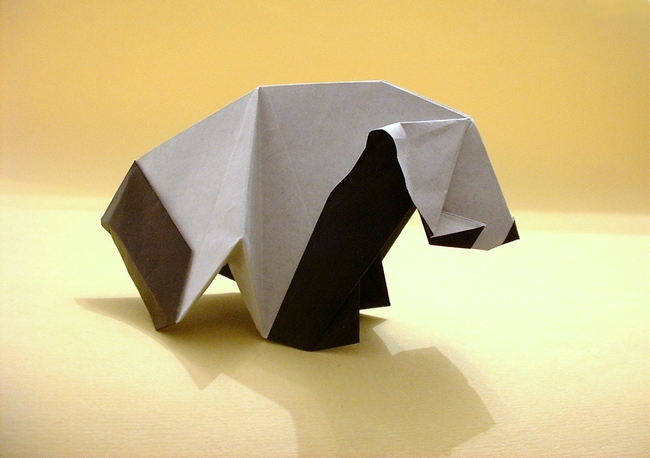 Origami Panda by Kunihiko Kasahara folded by Gilad Aharoni