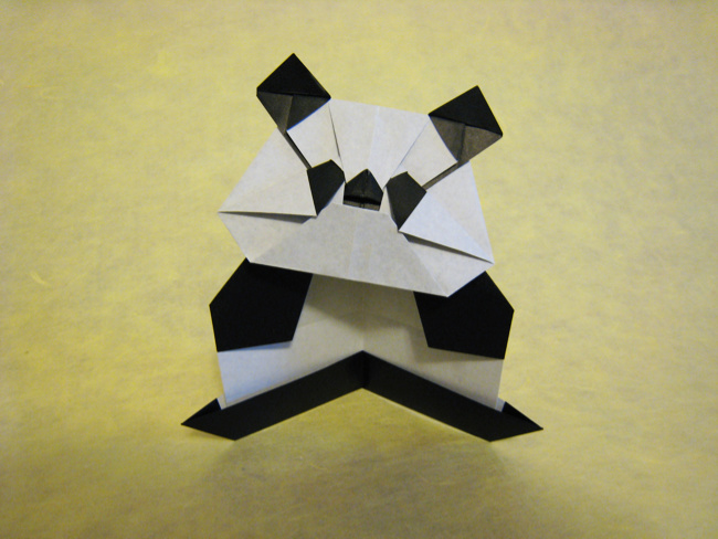 Origami Panda by Kunihiko Kasahara folded by Gilad Aharoni