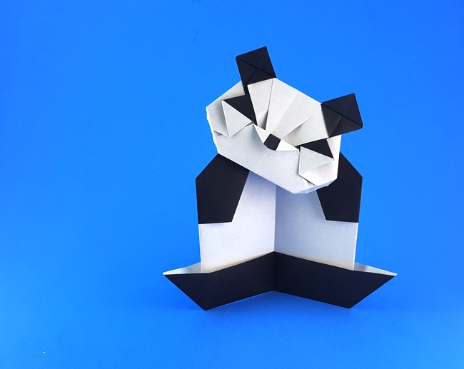 Origami Panda by Kunihiko Kasahara folded by Gilad Aharoni