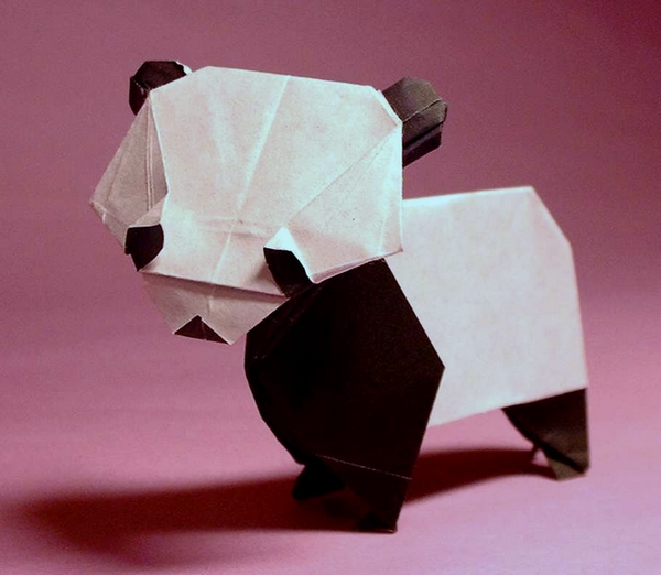 Origami Panda by Kunihiko Kasahara folded by Gilad Aharoni