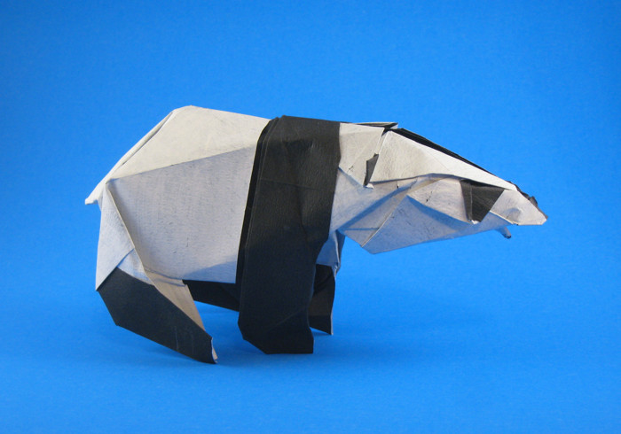 Origami Panda by Fumiaki Kawahata folded by Gilad Aharoni