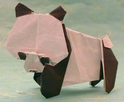 Origami Panda by Marc Kirschenbaum folded by Gilad Aharoni