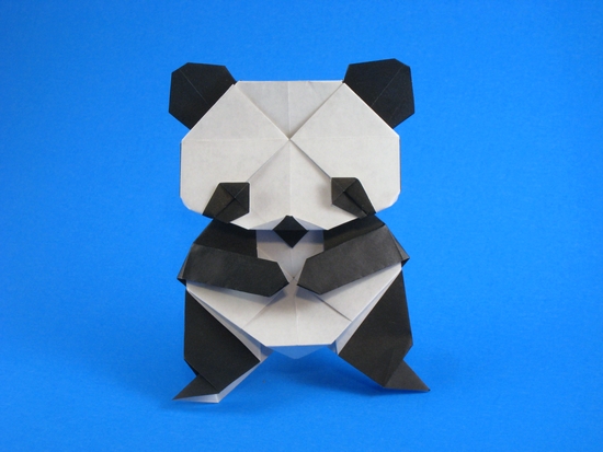 Origami Panda by Kumasaka Hiroshi folded by Gilad Aharoni