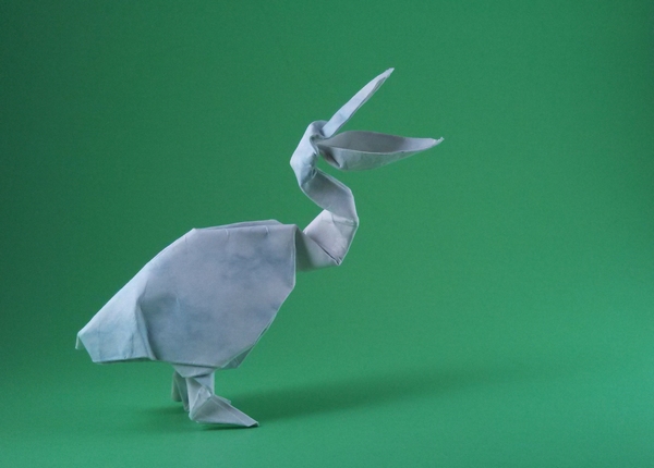 Origami Pelican by Akira Yoshizawa folded by Gilad Aharoni
